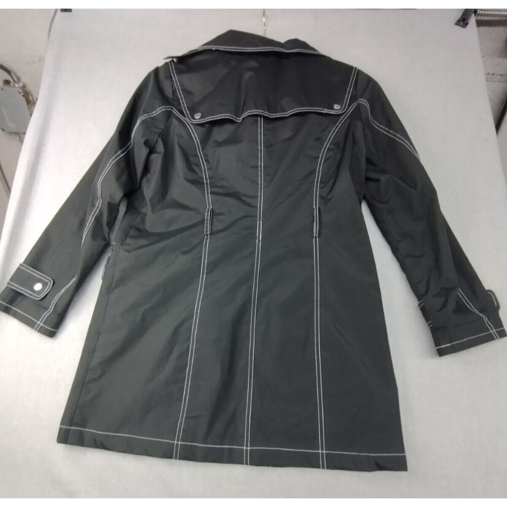 Jaclyn Smith Women's Black Medium Button White Contrast Stitching Jacket M USED - Picture 6 of 7